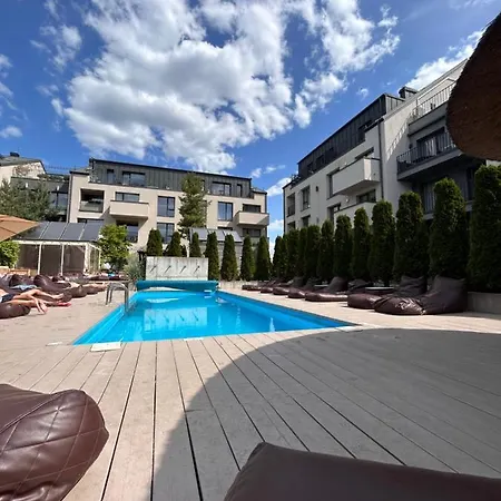 Appartement Super Mini Loft With Outdoor Pool. Palanga