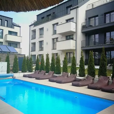 Appartement Super Mini Loft With Outdoor Pool. Palanga